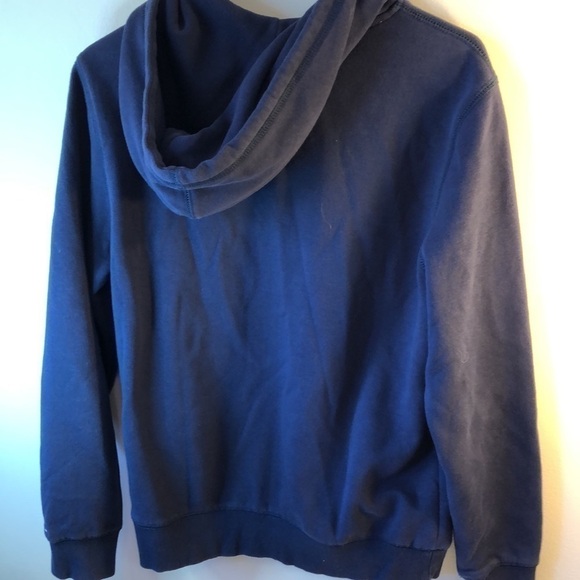 Tommy Hilfiger Denim Navy Tommy Pullover Hoodie Size Small Loungewear Kangaroo - Picture 7 of 16
